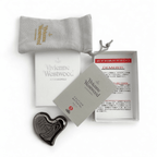 Vivienne Westwood Orb Heart Lighter in Gun Metal Tone