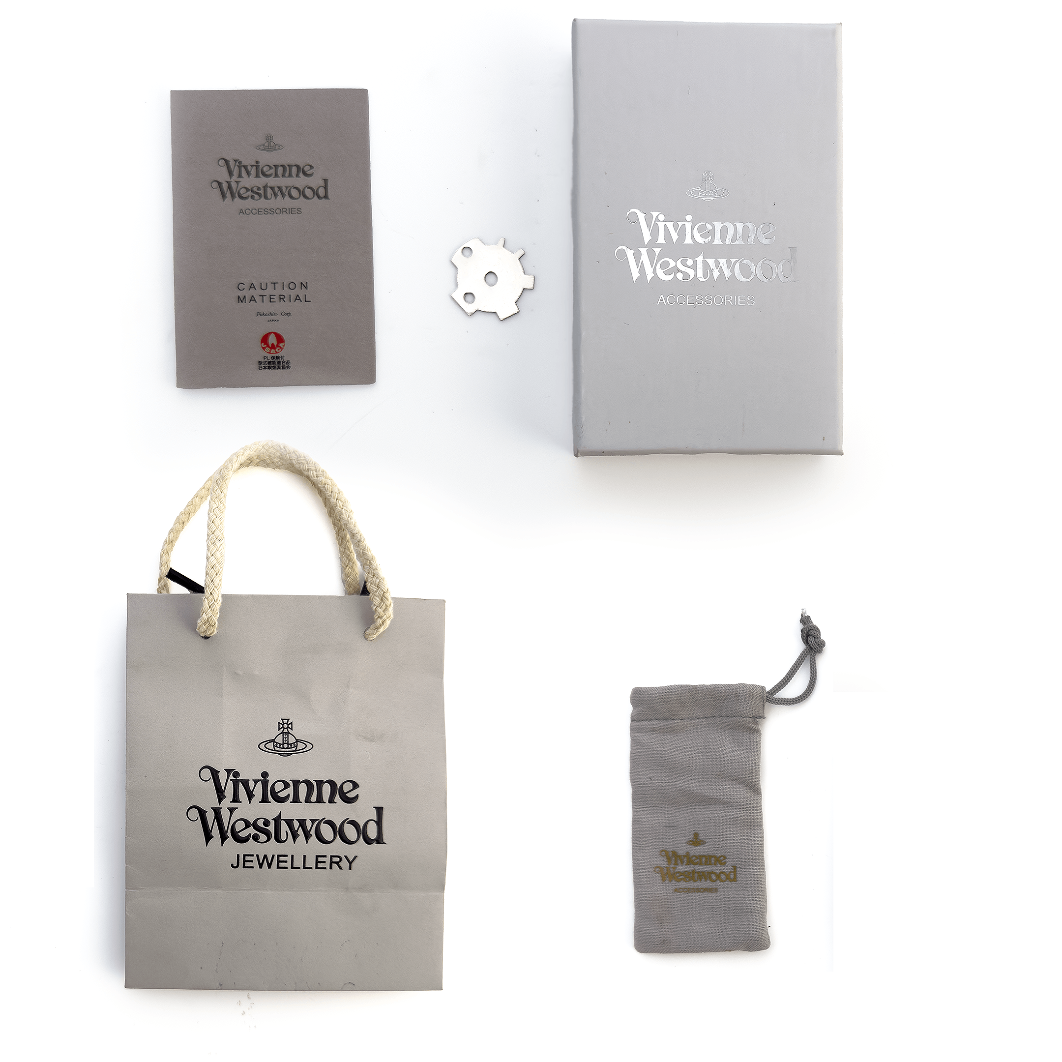 Vivienne Westwood Orb Heart Lighter in Gun Metal Tone