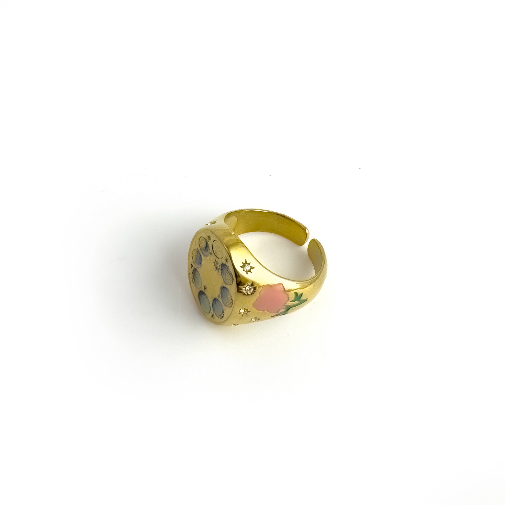 Moonphase Heart Ring