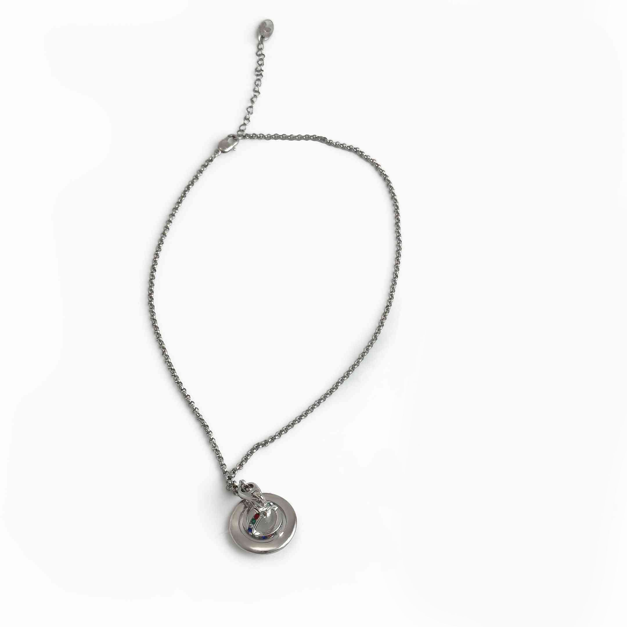 Vivienne New Petite Orb Pendant Necklace (Silver Tone)