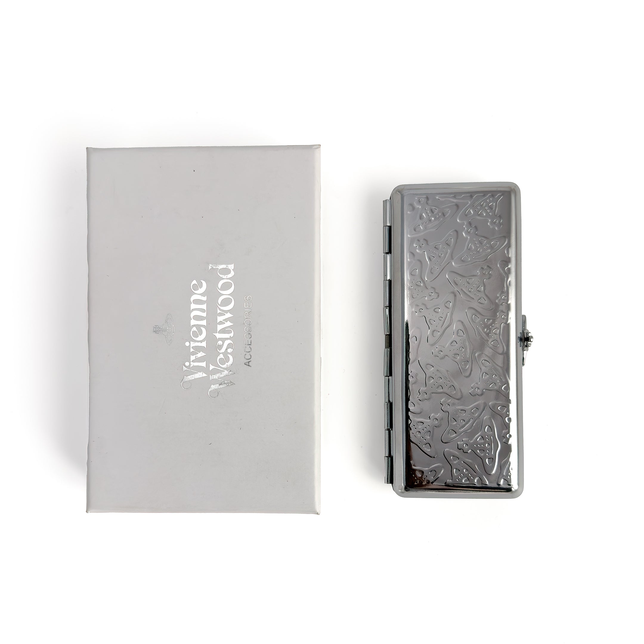 Vivienne Westwood Cigarette Case in Gunmetal Tone