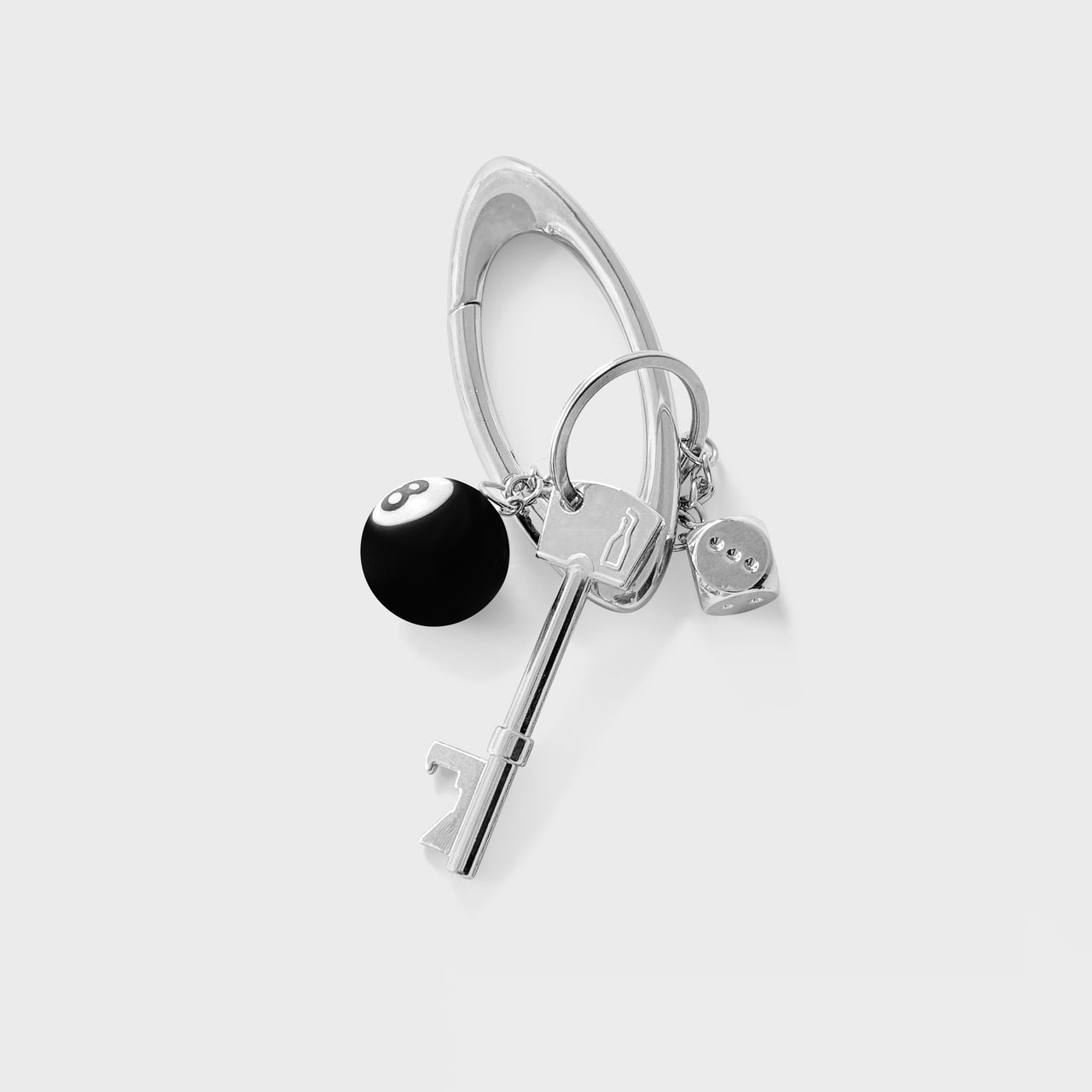 8 Ball Carabiner Keychain